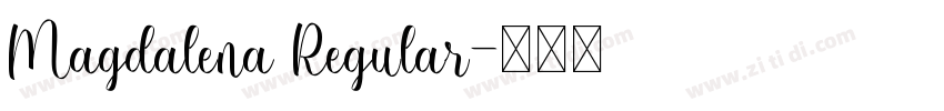 Magdalena Regular字体转换